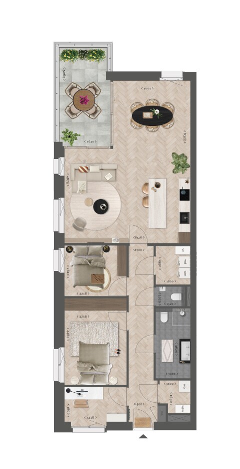 Neyverheid Sfeerplattegronden appartementen B